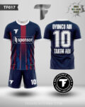 Fırça Desenli Lacivert Futbol Forma Tasarla Ve Online Sipariş Ver TF0017