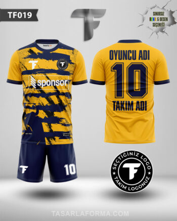 Fırça ve Boğa Desenli Turuncu Futbol Forması Kampanyalı Fiyat TF0019