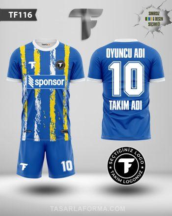 Mavi Dijital Baskılı Forma TF116