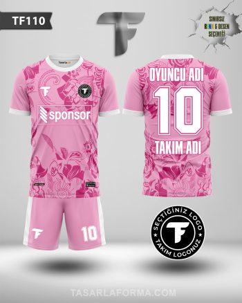 Pembe Çiçekli Forma Tasarla TF110