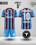 Bordo Mavi Numaralı Futbol Forması TF135